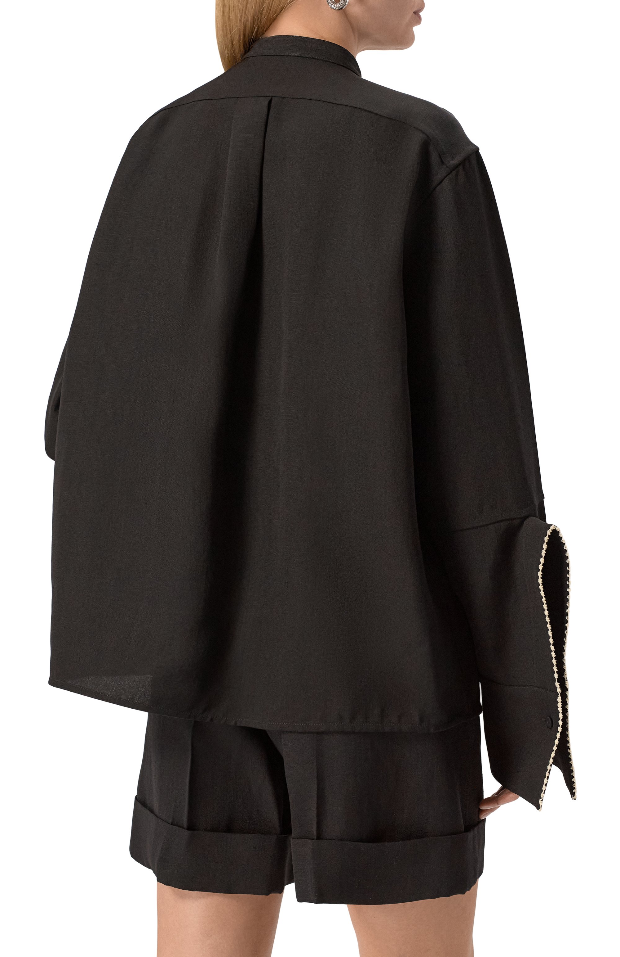 Рубашка из вискозы и шелка JIL SANDER, арт. J02DL0231-J65005, фото 4