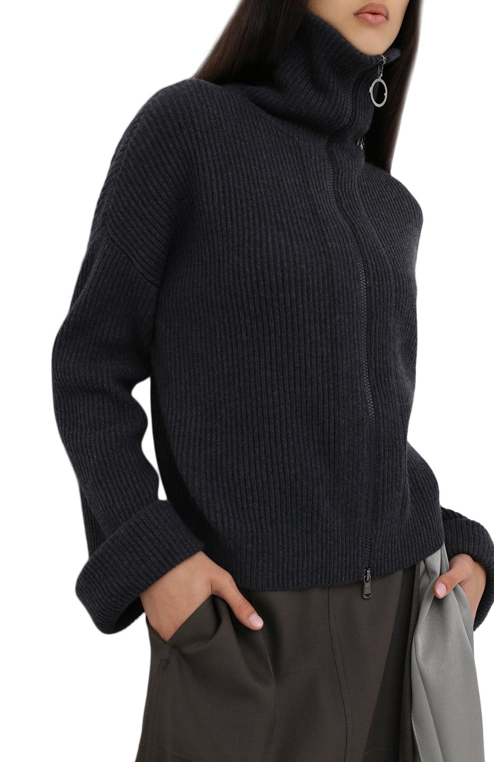 Кашемировый кардиган BRUNELLO CUCINELLI черного цвета по цене 350500 руб., арт. M12711006, фото 3 Кашемировый кардиган BRUNELLO CUCINELLI, арт. M12711006, фото 3