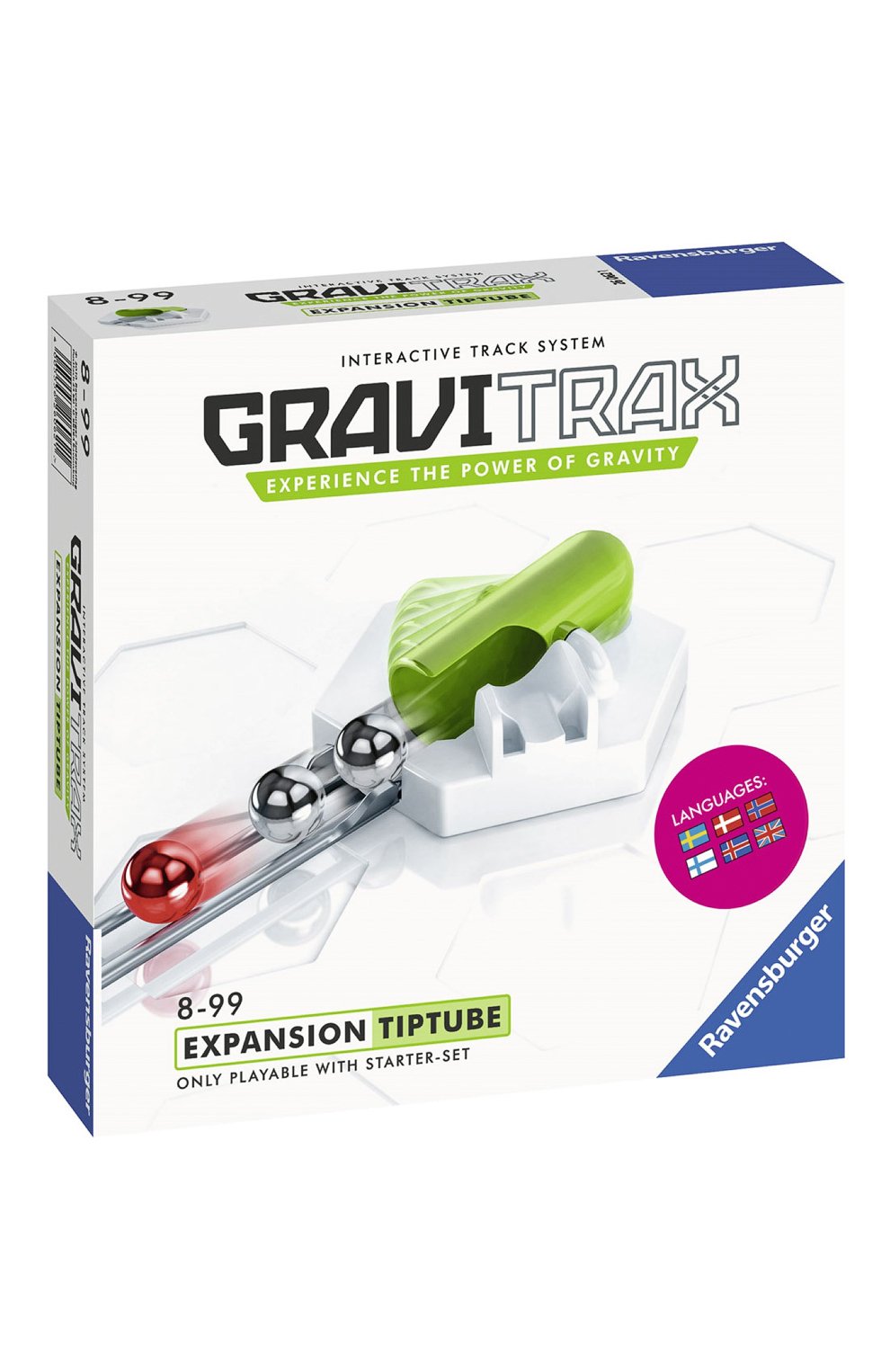 Допнабор к конструктору gravitrax рельсы и трубы RAVENSBURGER, арт. 26149, фото 1