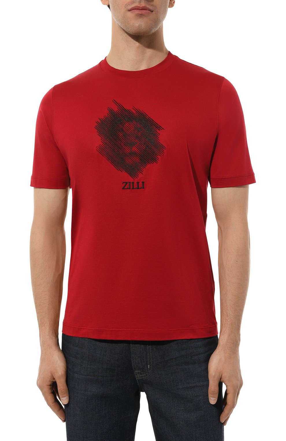 Хлопковая футболка ZILLI, арт. TSR001M0110VLIST0M, фото 3