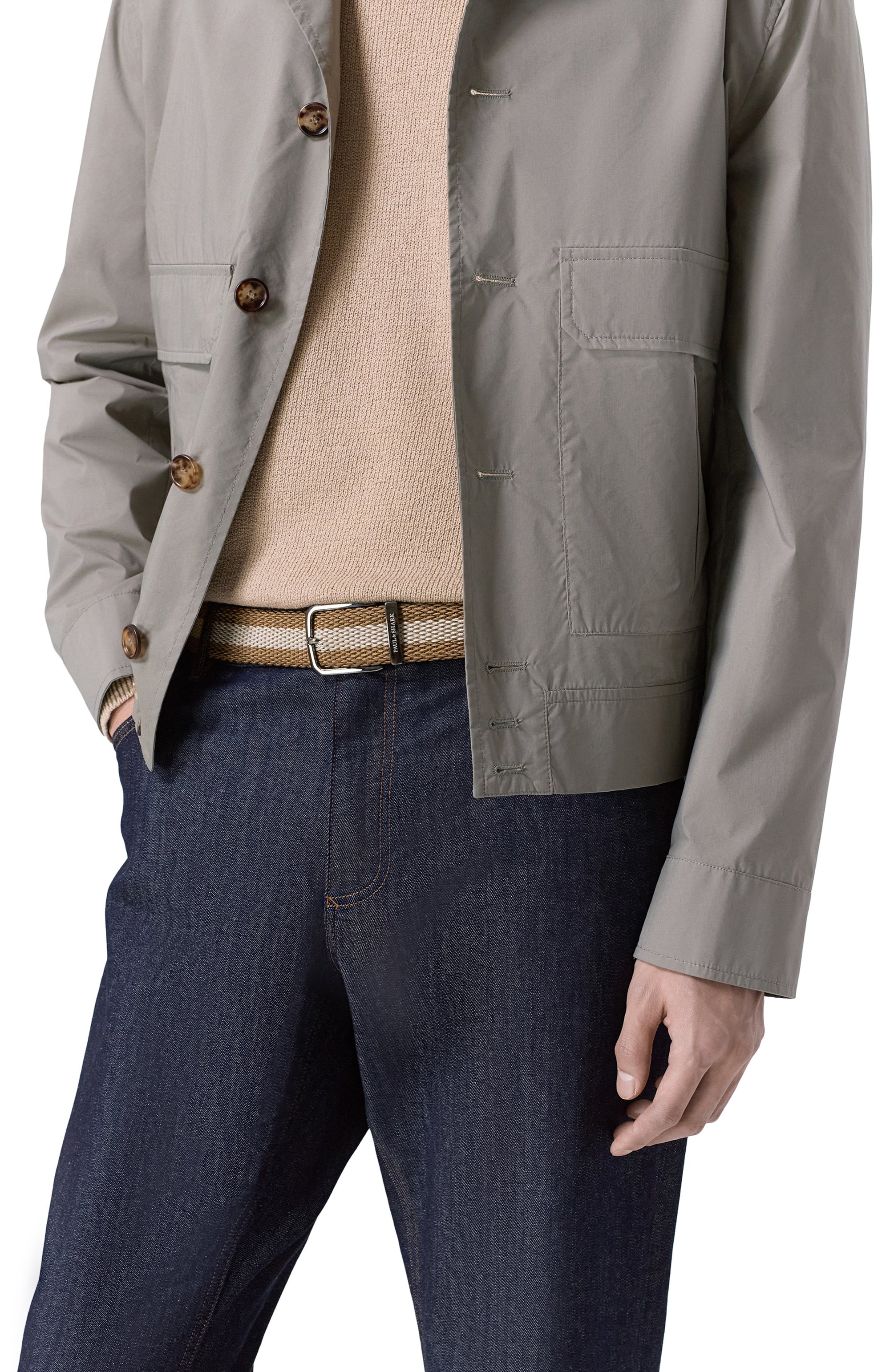 Двусторонний ремень PAUL&SHARK светло-коричневого цвета по цене 22450 руб., арт. 14316006, фото 2 Двусторонний ремень PAUL&SHARK, арт. 14316006, фото 2