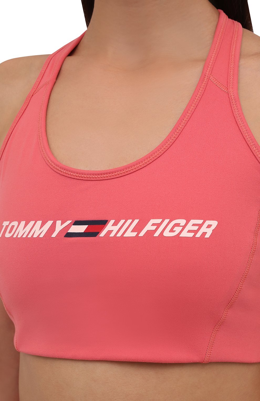 Бра-топ TOMMY HILFIGER кораллового цвета по цене 4490 руб., арт. S10S100973, фото 5 Бра-топ TOMMY HILFIGER, арт. S10S100973, фото 5