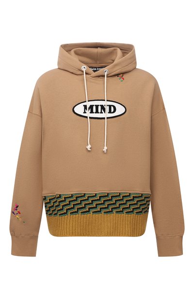 Хлопковое худи palm angels x missoni PALM ANGELS бежевого цвета по цене 92150 руб., арт. PMBB110F21FLE0016110, фото 1 Хлопковое худи palm angels x missoni PALM ANGELS, арт. PMBB110F21FLE0016110, фото 1