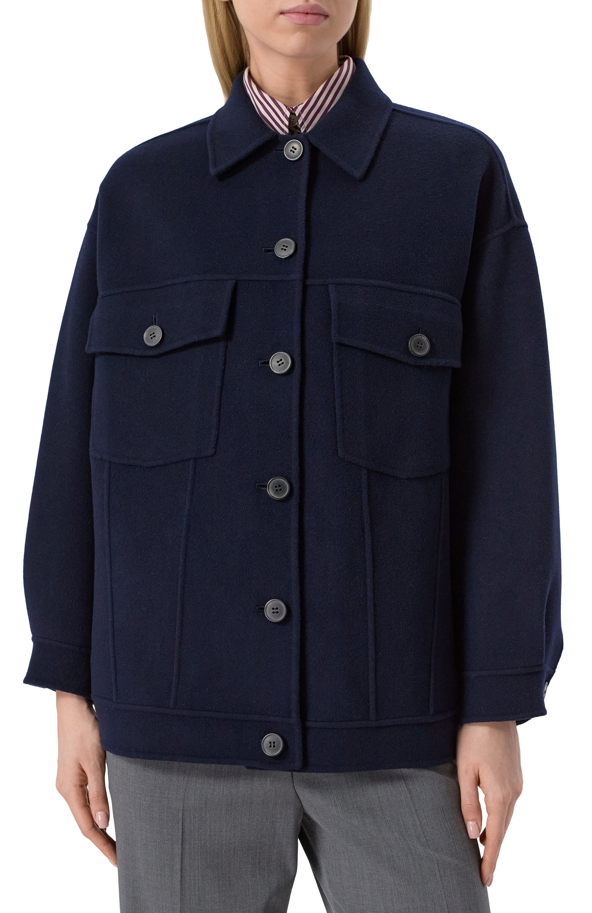 Шерстяное полупальто WEEKEND MAX MARA, арт. MIDA, фото 3