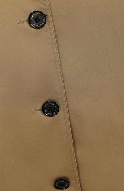 Хлопковый плащ с капюшоном BURBERRY, арт. 8002013, фото 3