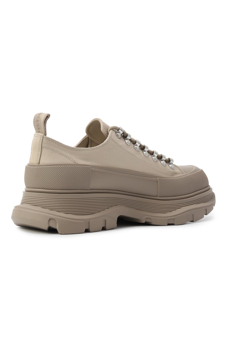 Мужские текстильные ботинки tread slick ALEXANDER MCQUEEN бежевого цвета, арт. 735817W4MV1 7732 | Фото 5 (Подошва: Массивная; Материал внутренний: Натуральная кожа; Материал внешний: Текстиль; Каблук высота: Высокий; Мужское Кросс-КТ: Хайкеры-о�бувь; Материал утеплителя: Без утеплителя)