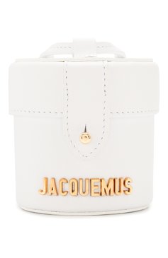 Женская сумка le vanity JACQUEMUS белого цвета, арт. 201AC16/58100 | Фото 1 (Материал: Натуральная кожа; Размер: mini; Сумки-технические: Сумки через плечо; Материал сплава: Проставлено; Драгоценные камни: Проставлено)