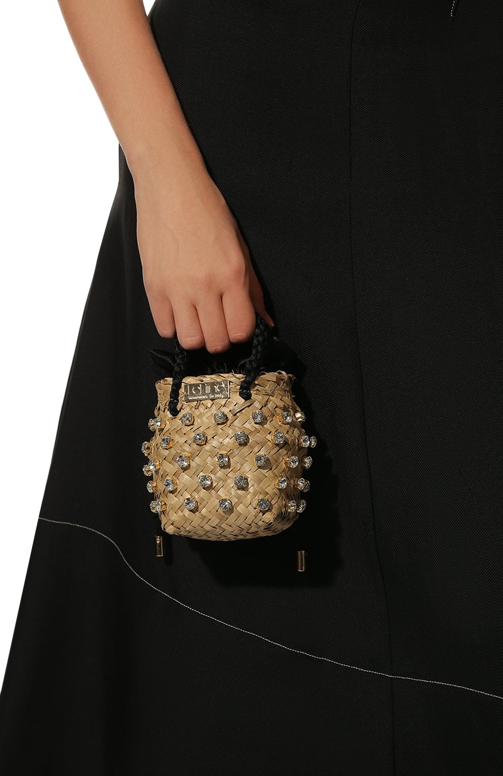 Сумка nina small LE NINE черного цвета по цене 41200 руб., арт. S5-00030/600/SATIN/C0TT0N, фото 2 Сумка nina small LE NINE, арт. S5-00030/600/SATIN/C0TT0N, фото 2