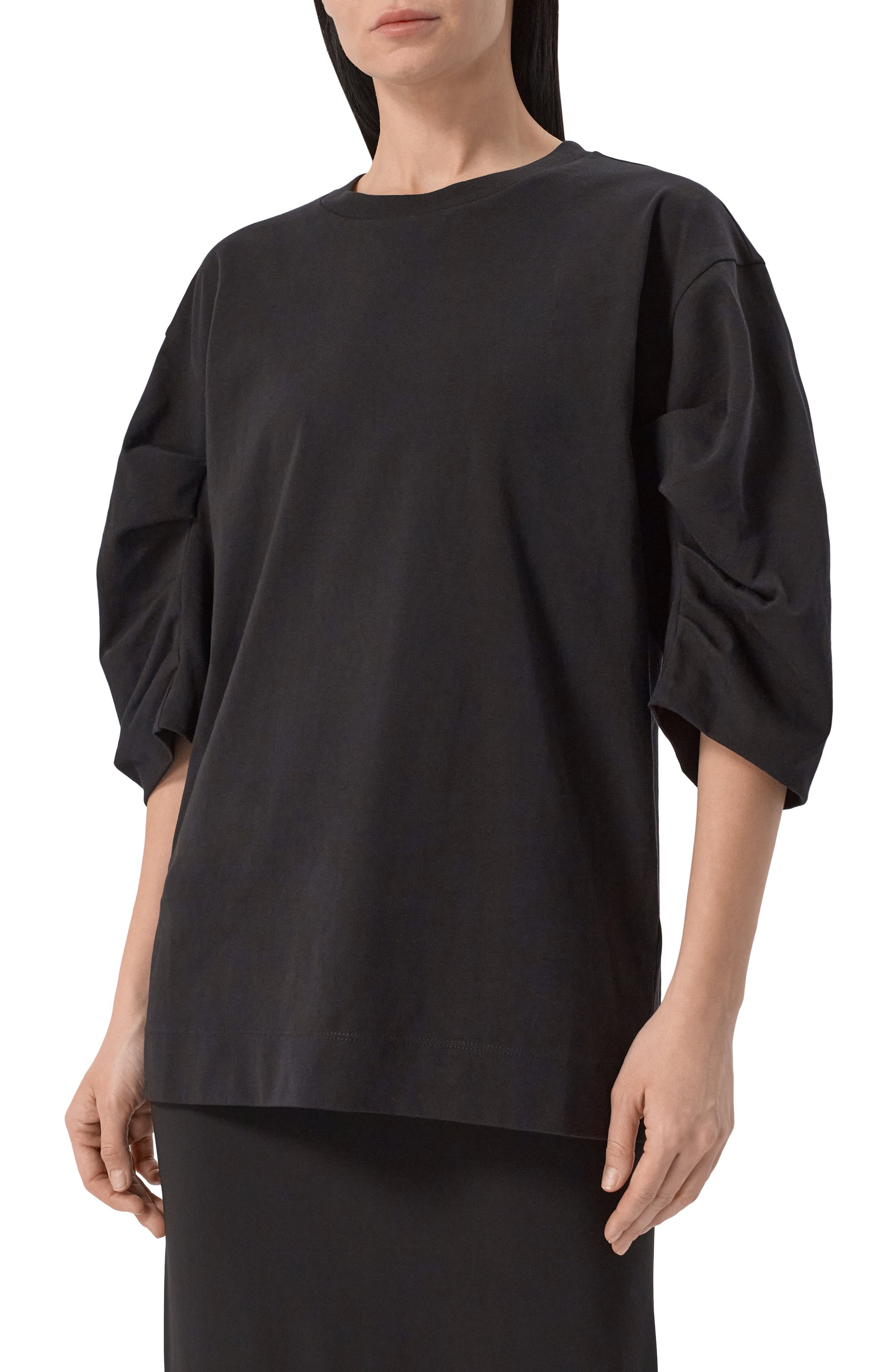 Хлопковая футболка DRIES VAN NOTEN черного цвета по цене 31500 руб., арт. 251-011141-1603, фото 3 Хлопковая футболка DRIES VAN NOTEN, арт. 251-011141-1603, фото 3