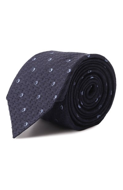 Мужской галстук из шелка и льна CANALI, арт. 18/HJ04278