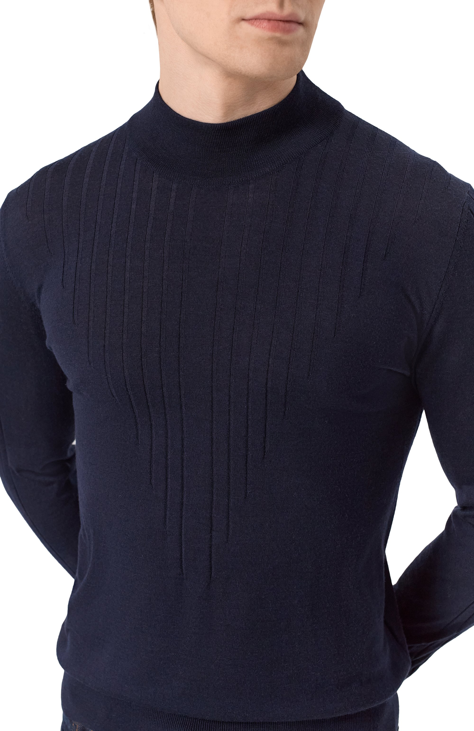 Водолазка из шерсти и шелка ZILLI, арт. KMN001M0230VZRD00_001, фото 5