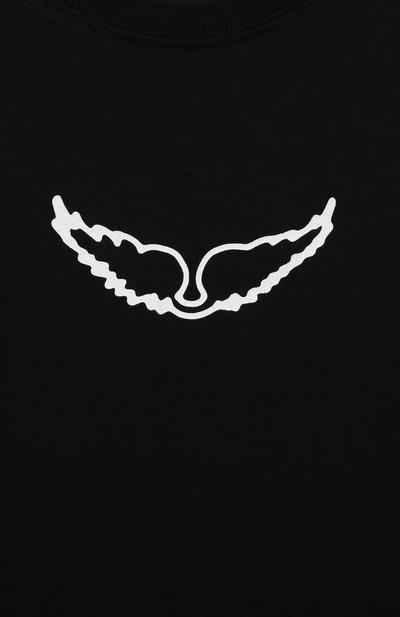 Хлопковая футболка ZADIG AND VOLTAIRE, арт. X60235, фото 3