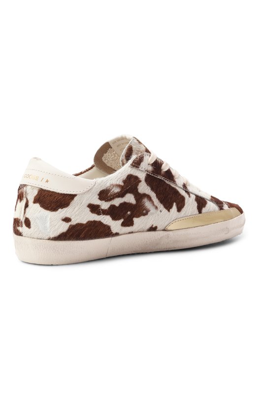 Кожаные кеды Super-Star Golden Goose Deluxe Brand GWF00101.F007262 Кремовый  GWF00101.F007262 Фото 5