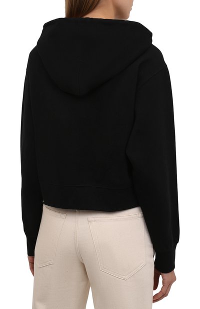 Хлопковое худи DOLCE & GABBANA черного цвета по цене 72150 руб., арт. F9K14T/G7BEQ, фото 4 Хлопковое худи DOLCE & GABBANA, арт. F9K14T/G7BEQ, фото 4