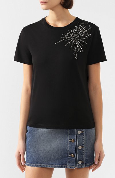 Хлопковая футболка SAINT LAURENT, арт. 614296/YBKL2, фото 3