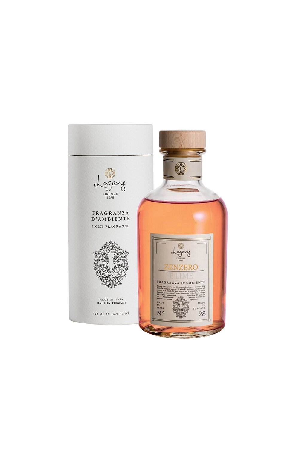 Диффузор zenzero e lime / "имбирь & лайм" (100ml) LOGEVY FIRENZE 1965, арт. 8050519372008, фото 3