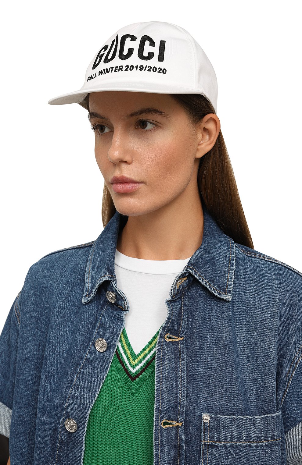 Хлопковая бейсболка GUCCI, арт. 596211 3HI49, фото 2