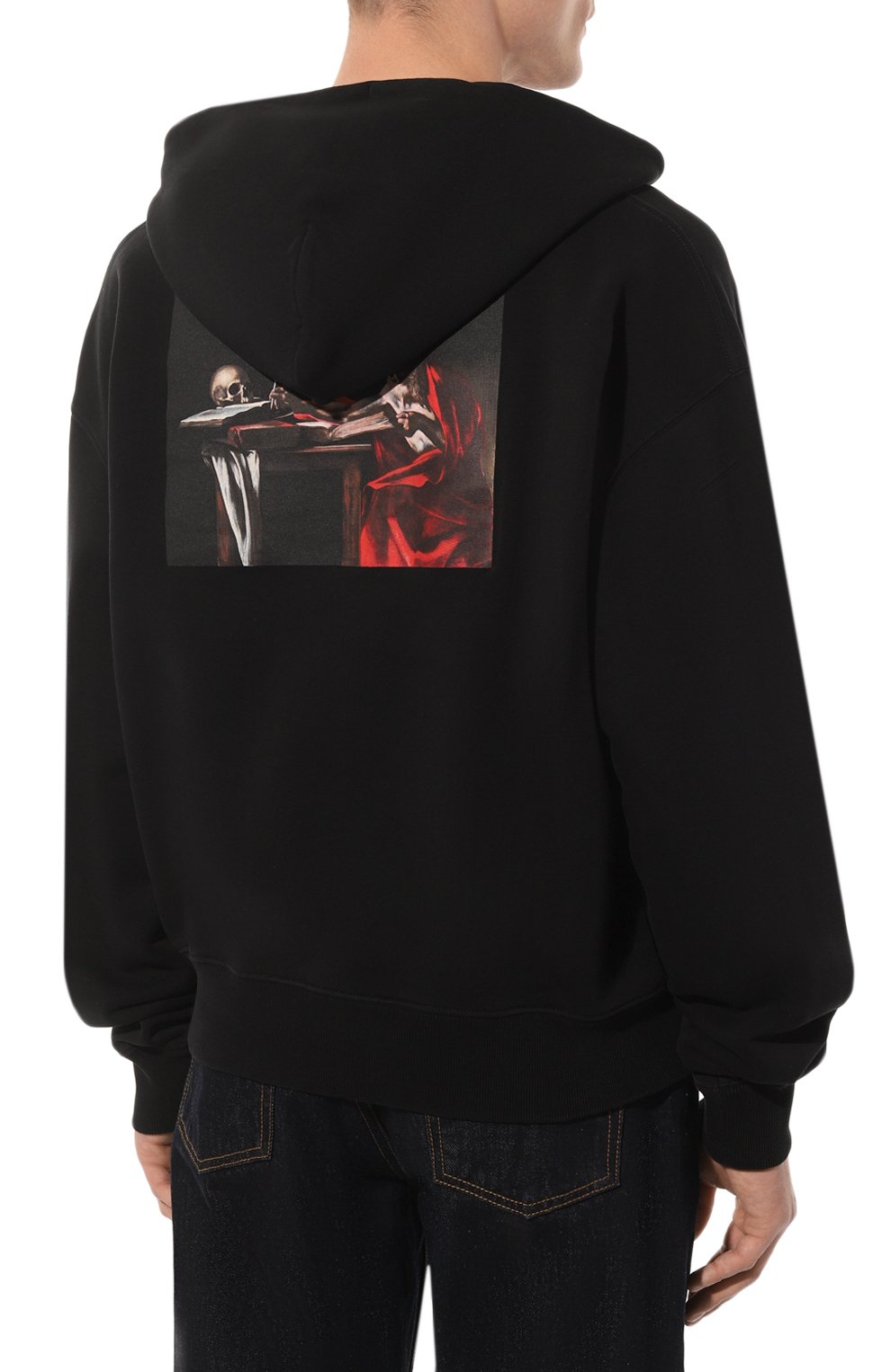 Хлопковое худи OFF-WHITE, арт. OMBB037C99FLE0041001, фото 4