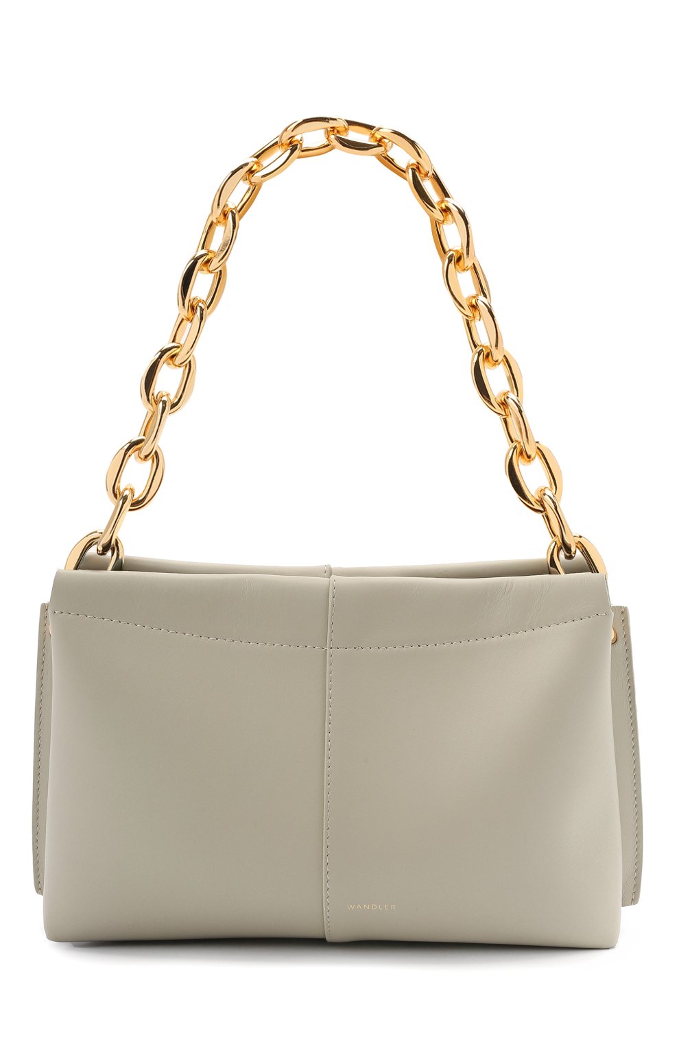 Сумка carly chain mini WANDLER светло-зеленого цвета по цене 72600 руб., арт. CARLY MINI HEAVY CHAIN, фото 1 Сумка carly chain mini WANDLER, арт. CARLY MINI HEAVY CHAIN, фото 1