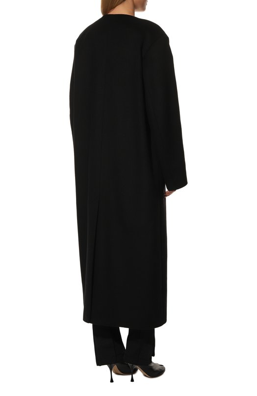 Пальто из шерсти и кашемира Agreeg 14010478 Чёрный  14010478 Фото 4