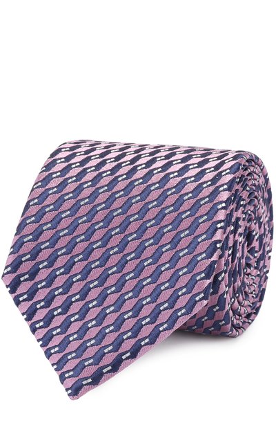 Мужской шелковый галстук с узором ZEGNA, арт. Z9E061L8
