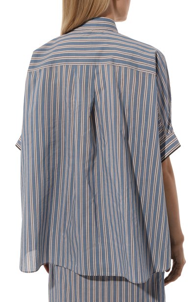 Рубашка из хлопка и шелка BRUNELLO CUCINELLI, арт. MP774MJ946, фото 4