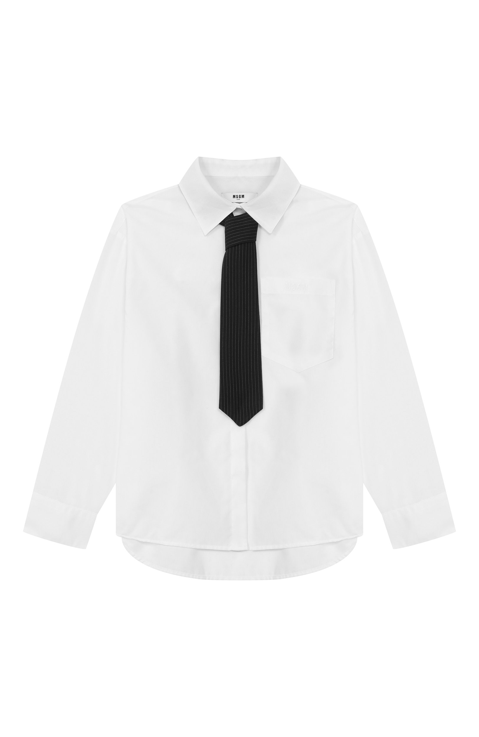 Хлопковая рубашка MSGM KIDS, арт. F6MSJGSI214, фото 1