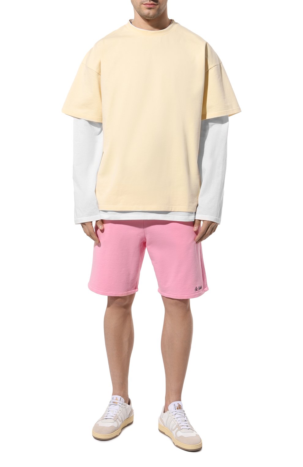 Хлопковые шорты MC2 SAINT BARTH розового цвета по цене 13750 руб., арт. STBM/RANDLE/00041F, фото 2 Хлопковые шорты MC2 SAINT BARTH, арт. STBM/RANDLE/00041F, фото 2