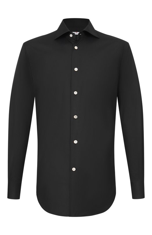 Хлопковая сорочка Kiton UCIH0909508 Чёрный UCIH0909508