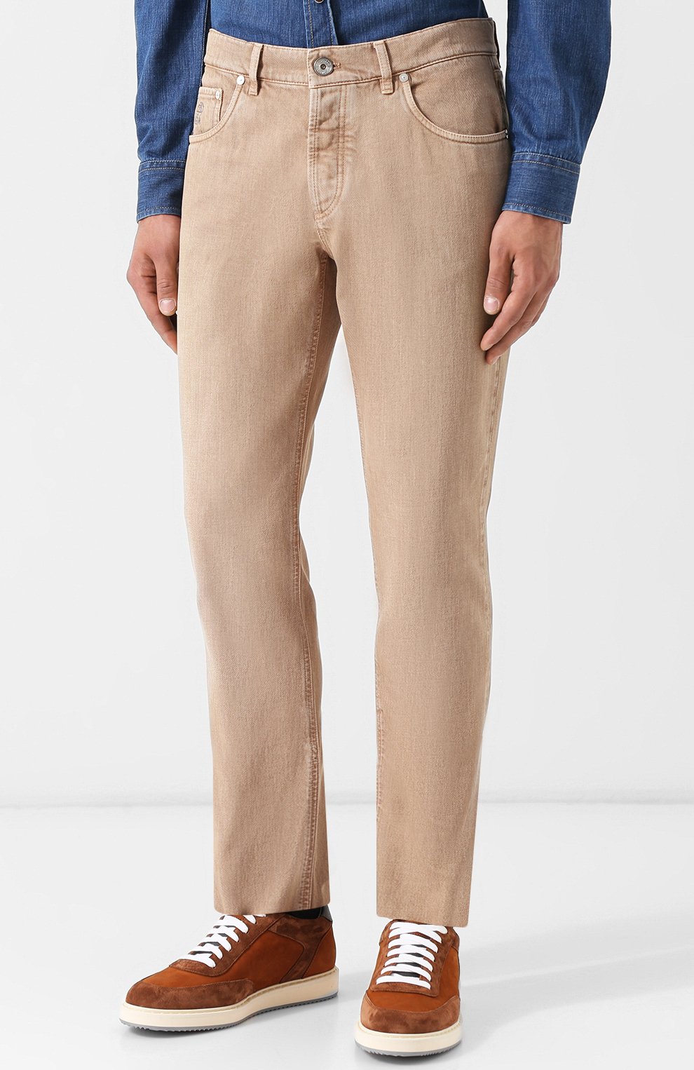 Джинсы прямого кроя BRUNELLO CUCINELLI, арт. M051KD2210, фото 3