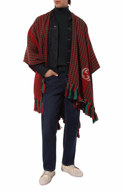 Шерстяная накидка GUCCI, арт. 648967 4GAAN, фото 2