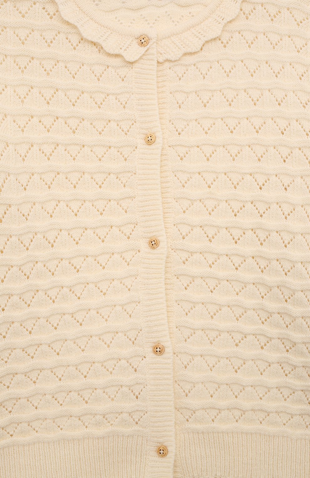 Кардиган C`ERA UNA VOLTA кремового цвета по цене 13800 руб., арт. AW24KN06110, фото 3 Кардиган C`ERA UNA VOLTA, арт. AW24KN06110, фото 3