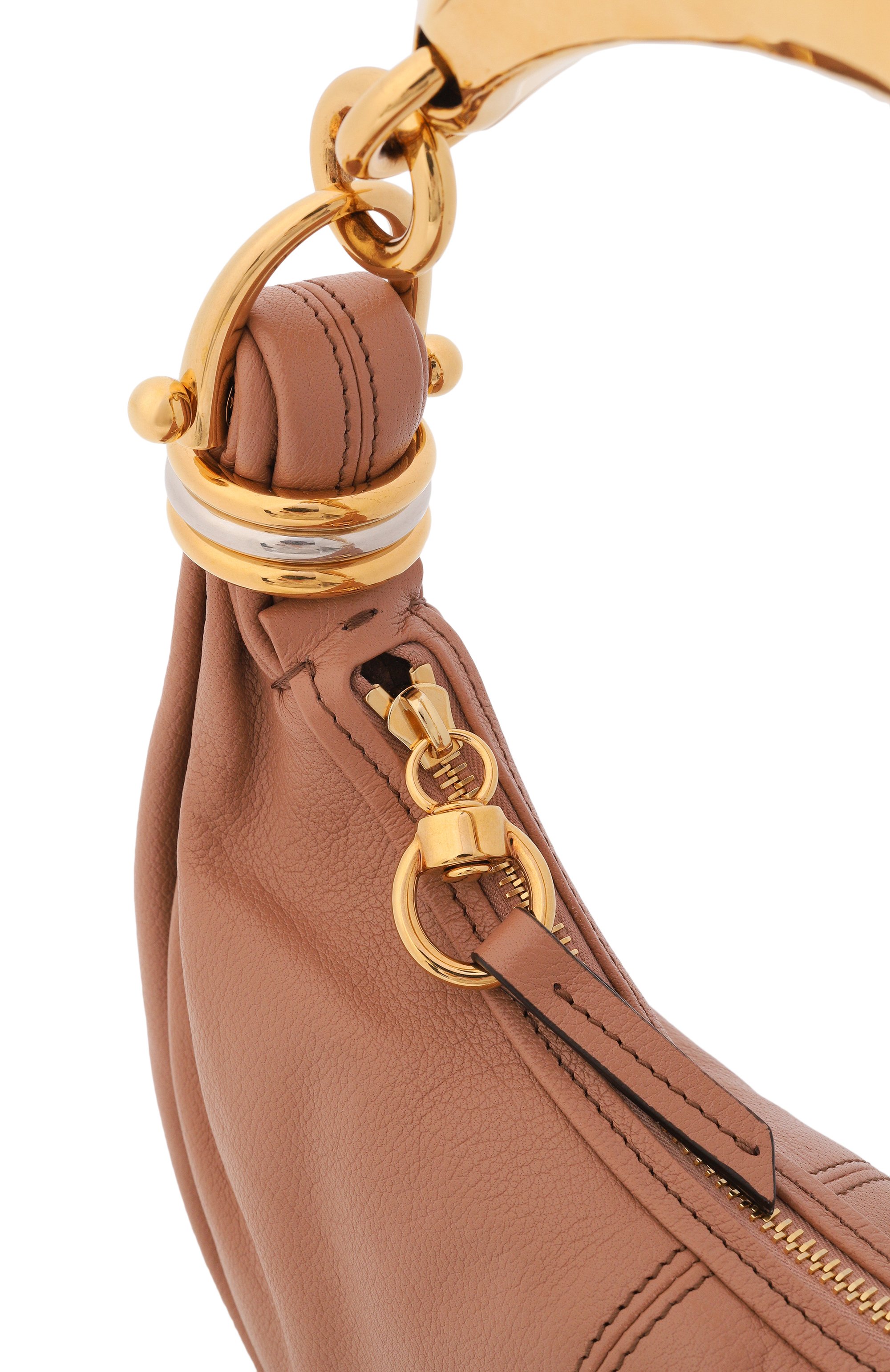 Сумка bracelet mini CHLOÉ темно-бежевого цвета по цене 329000 руб., арт. CH26SS626037, фото 6 Сумка bracelet mini CHLOÉ, арт. CH26SS626037, фото 6