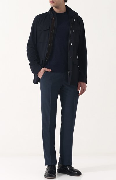 Шерстяной френч на молнии с воротником-стойкой ZEGNA, арт. UPT20/P01, фото 2