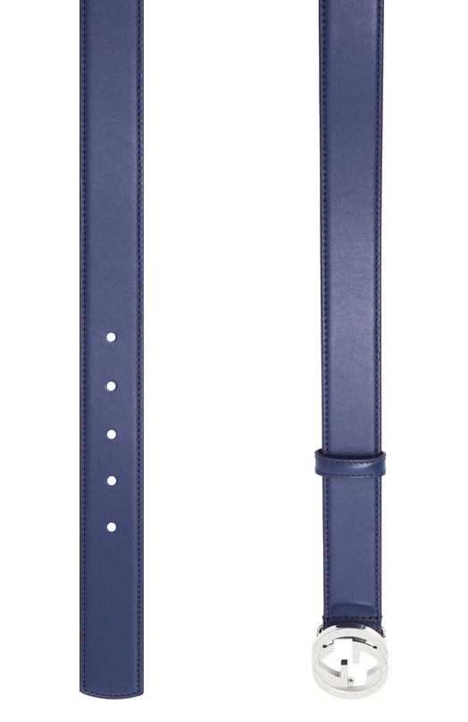 Кожаный ремень Gucci 812256/0YA0N Синий  812256/0YA0N Фото 3