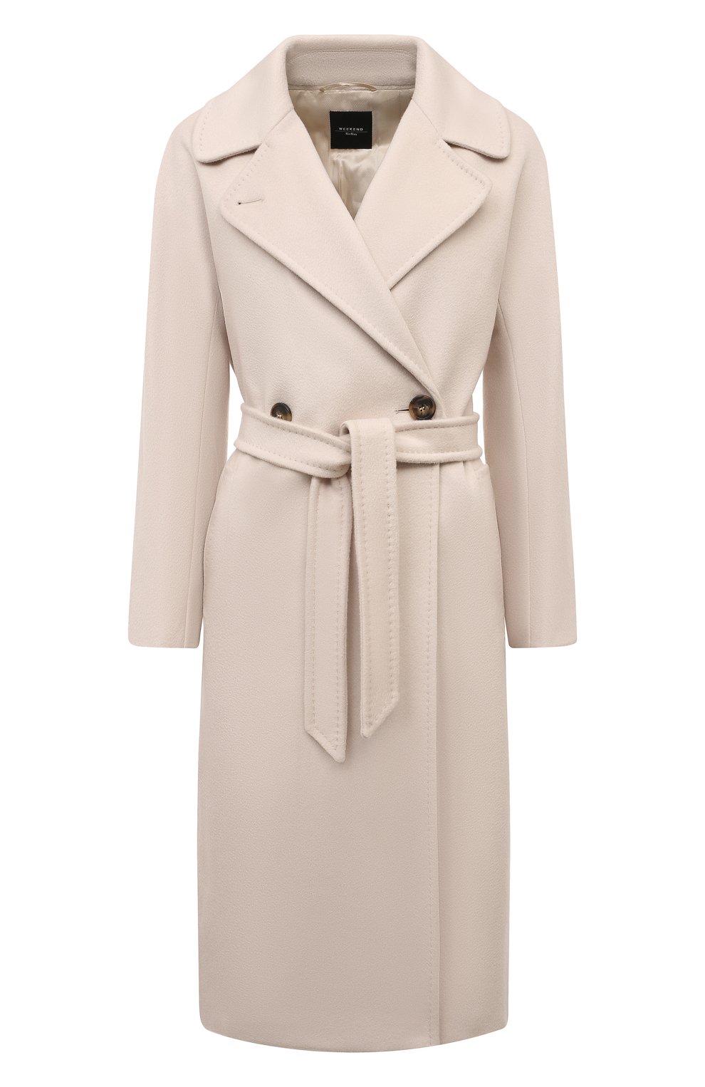 Шерстяное пальто MAX MARA кремового цвета по цене 87550 руб., арт. RESINA, фото 1 Шерстяное пальто MAX MARA, арт. RESINA, фото 1