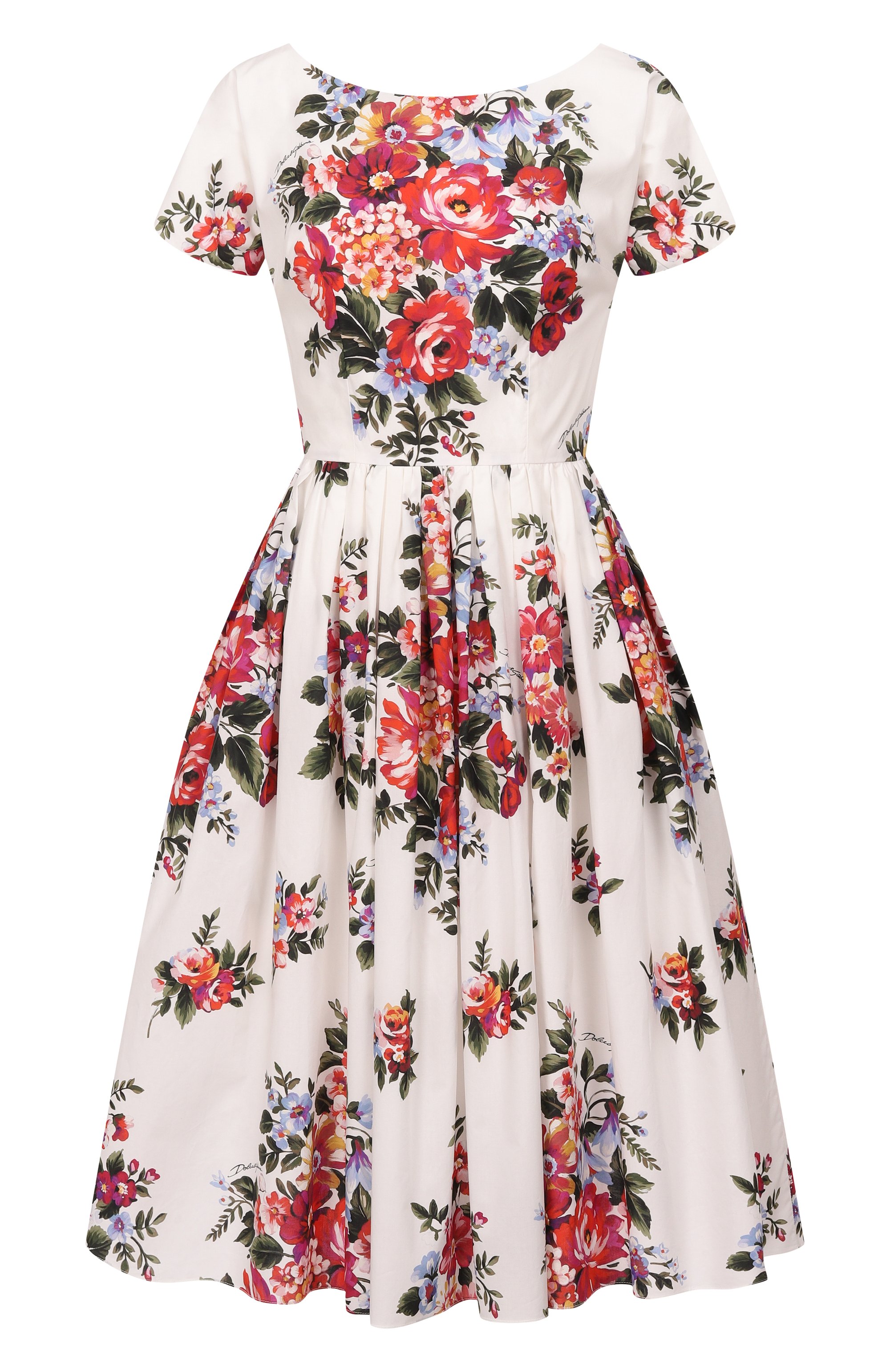 Хлопковое платье DOLCE & GABBANA, арт. F6ZT7T/HS5UU, фото 1