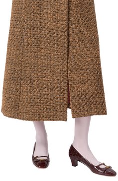 Женские кожаные туфли bowow 45 VALENTINO коричневого цвета, арт. 6W2S0LD2/HUR | Фото 3 (Матер�иал внутренний: Натуральная кожа; Подошва: Плоская; Драгоценные камни: Проставлено; Материал внешний: Натуральная кожа; Материал сплава: Проставлено; Каблук высота: Низкий; Каблук тип: Устойчивый)