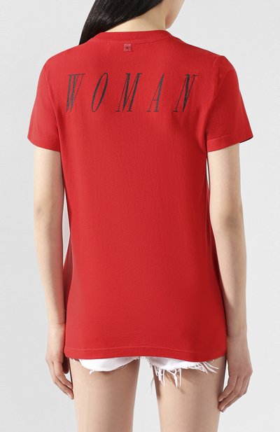 Хлопковая футболка OFF-WHITE красного цвета по цене 18900 руб., арт. 0WAA049S20JER0092510, фото 4 Хлопковая футболка OFF-WHITE, арт. 0WAA049S20JER0092510, фото 4