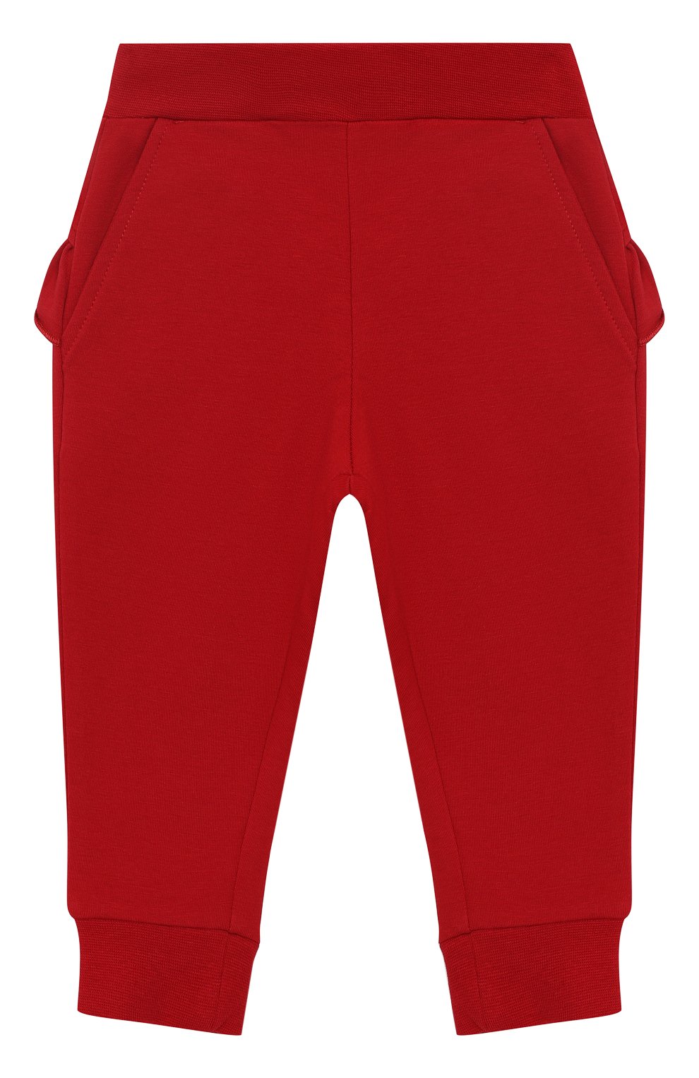 Хлопковые джоггеры с оборкой MONNALISA, арт. 392407, фото 1