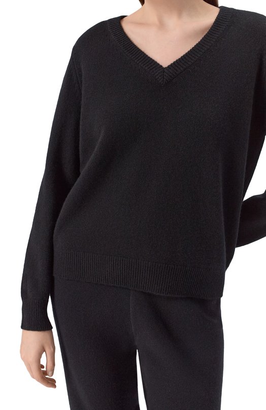 Кашемировый пуловер EDOMO P018001FW2526 Чёрный  P018001FW2526 Фото 5