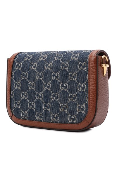 Сумка gg 1955 horsebit mini GUCCI синего цвета по цене 360000 руб., арт. 658574/2KQPG, фото 4 Сумка gg 1955 horsebit mini GUCCI, арт. 658574/2KQPG, фото 4