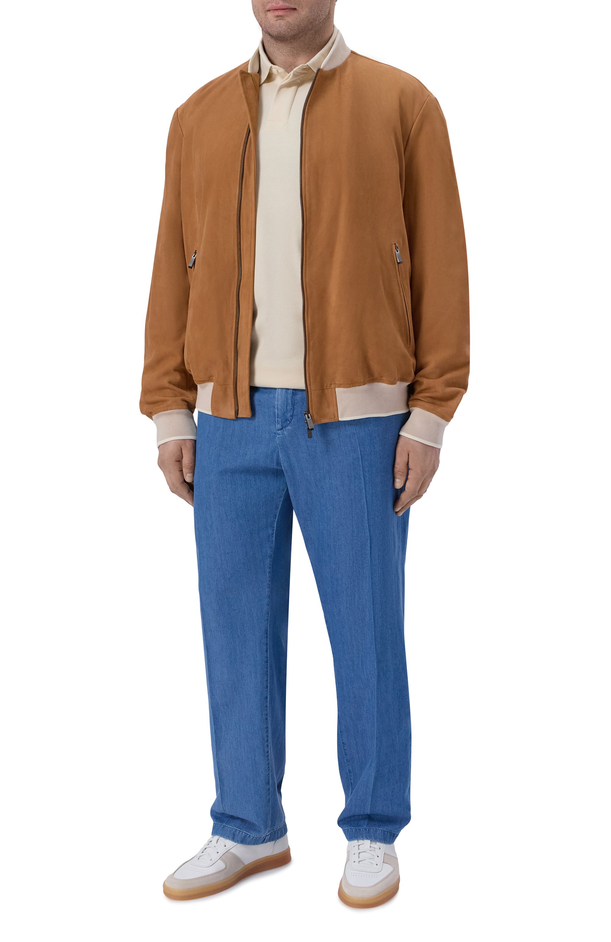 Замшевый бомбер PAUL&SHARK, арт. 26412484, фото 2