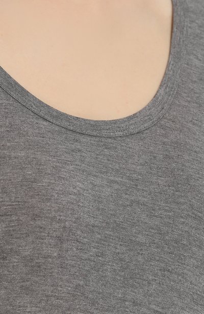 Однотонная футболка с круглым вырезом из вискозы ALEXANDERWANG.T, арт. 4C281004A0, фото 5