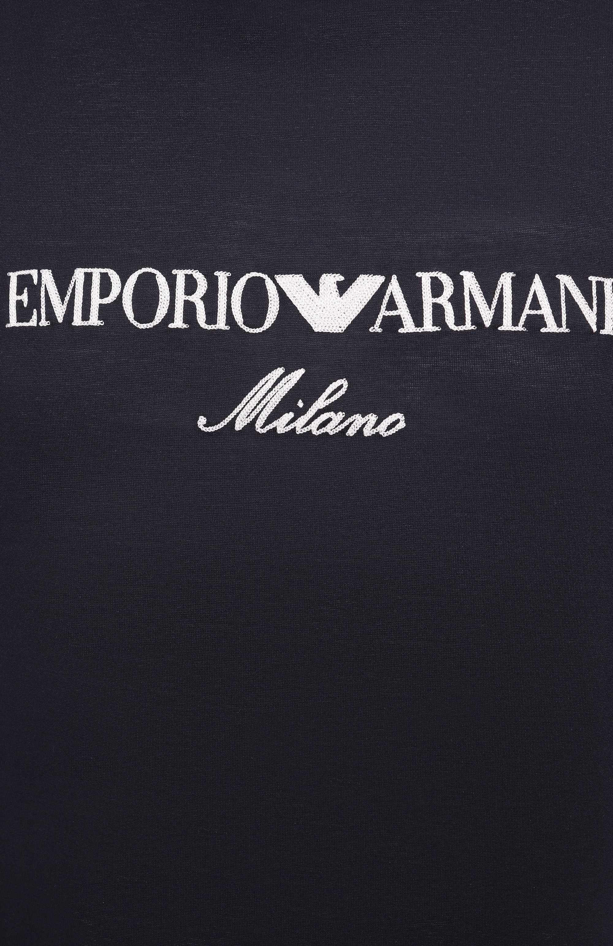 Футболка из лиоцелла и хлопка EMPORIO ARMANI, арт. EM001033/AF10017, фото 6