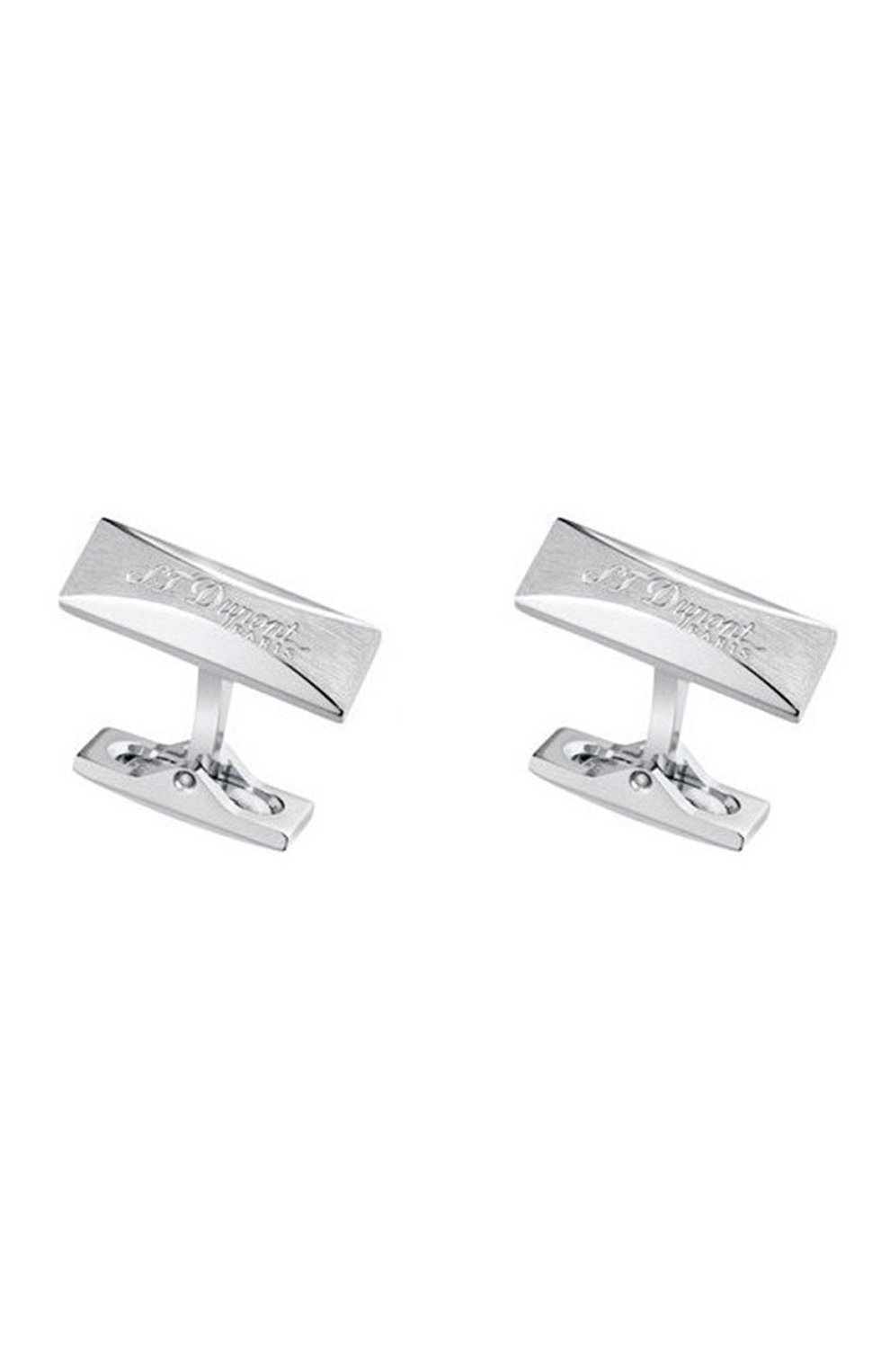 Запонки S.T. DUPONT серебряного цвета по цене 32500 руб., арт. 5781, фото 1 Запонки S.T. DUPONT, арт. 5781, фото 1