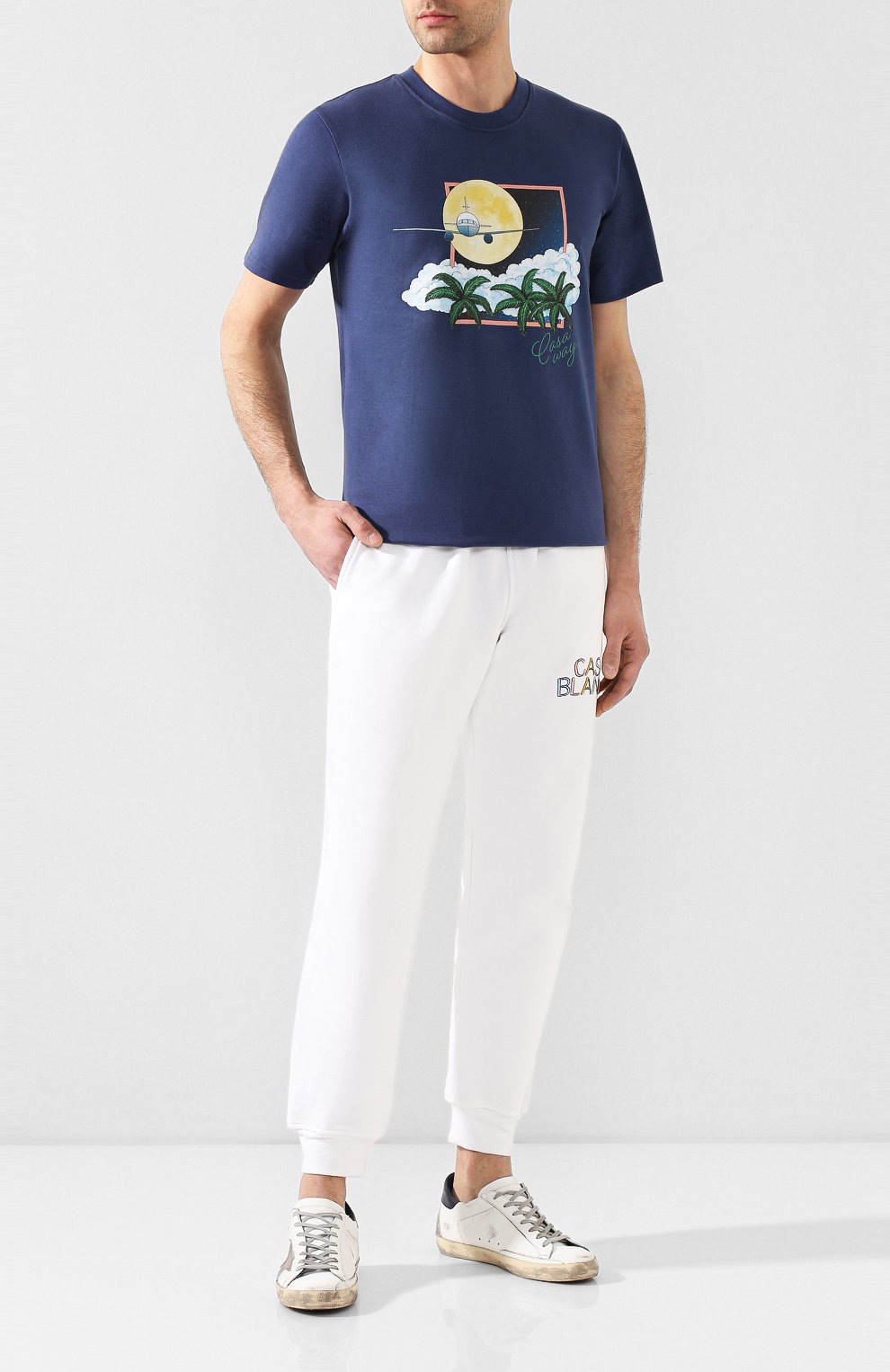 Хлопковая футболка CASABLANCA, арт. MS20-TS-001 CASA AIRWAYS, фото 2