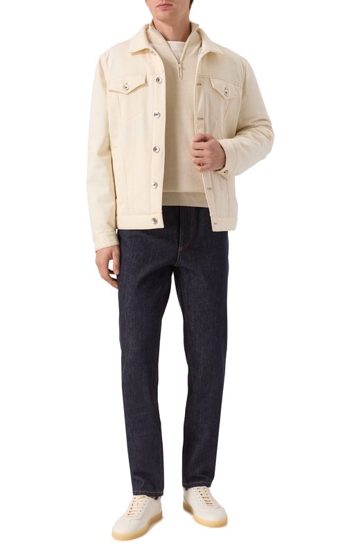 Джинсы Traditional Fit Brunello Cucinelli M233PD3210 Синий  M233PD3210 Фото 2