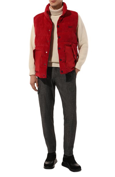 Утепленный жилет из вельвета KITON, арт. UGK078K0234F, фото 2