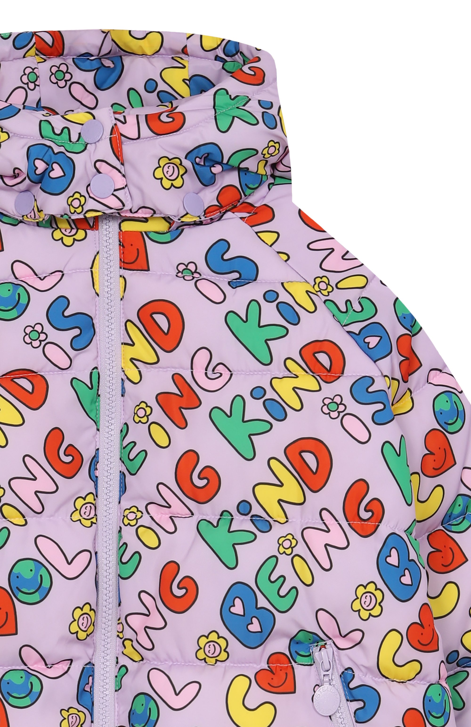 Утепленная куртка STELLA MCCARTNEY сиреневого цвета по цене 29050 руб., арт. TX2A37, фото 3 Утепленная куртка STELLA MCCARTNEY, арт. TX2A37, фото 3